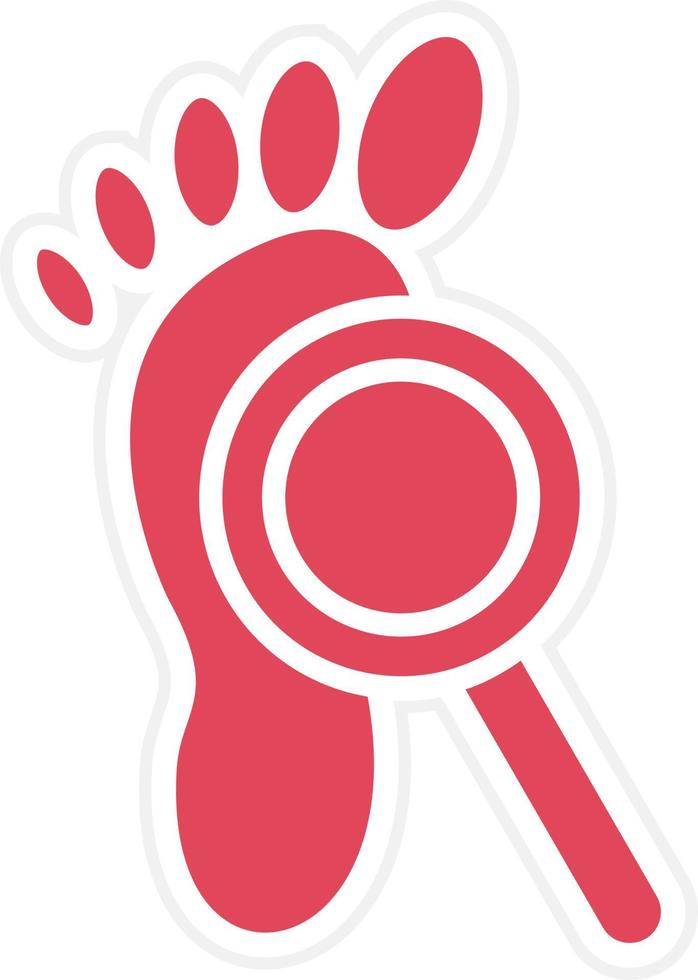 Footprint Icon Style vector