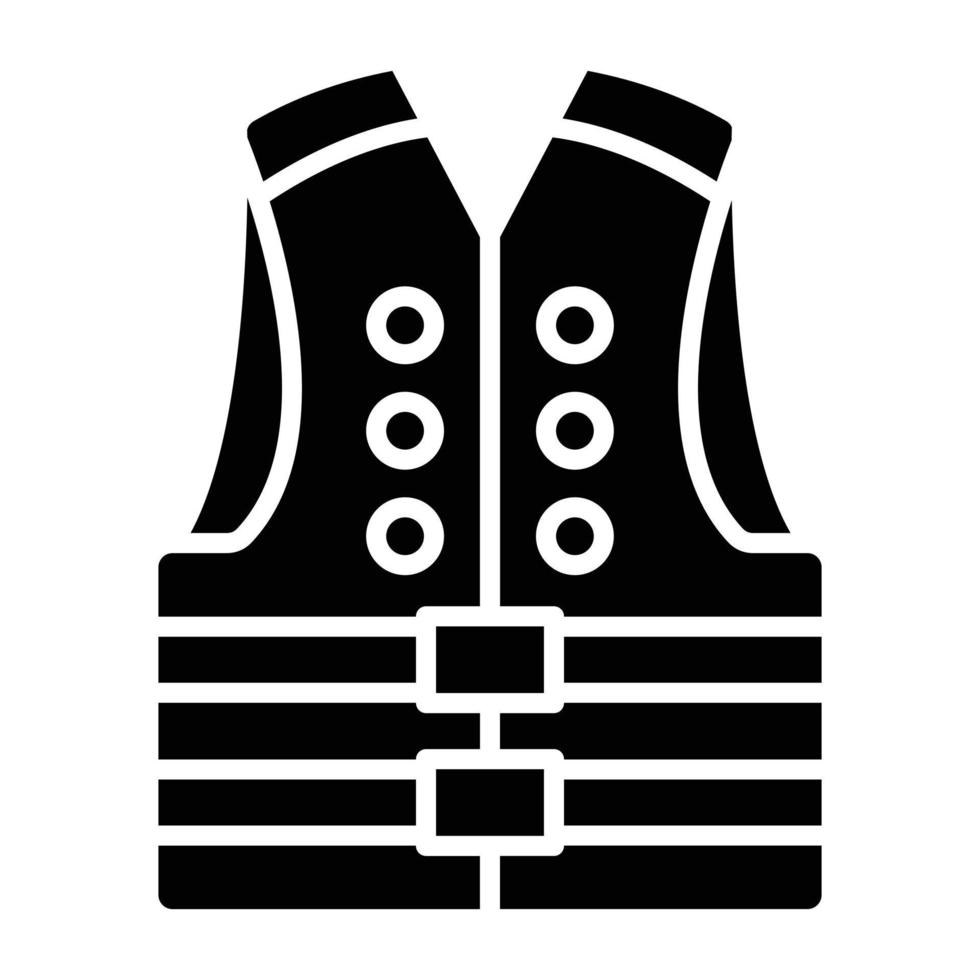 Life Jacket Icon Style vector