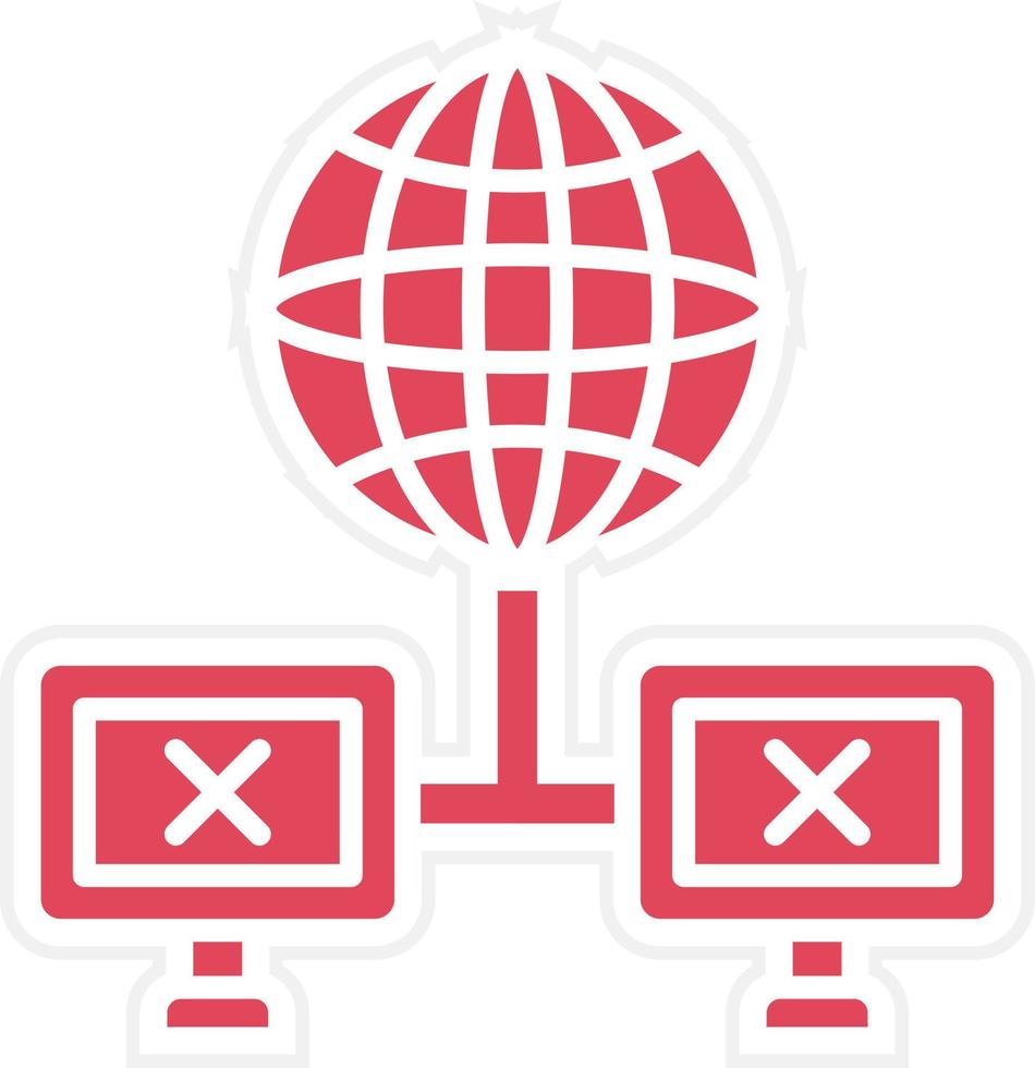 Connection Lost Icon Style vector