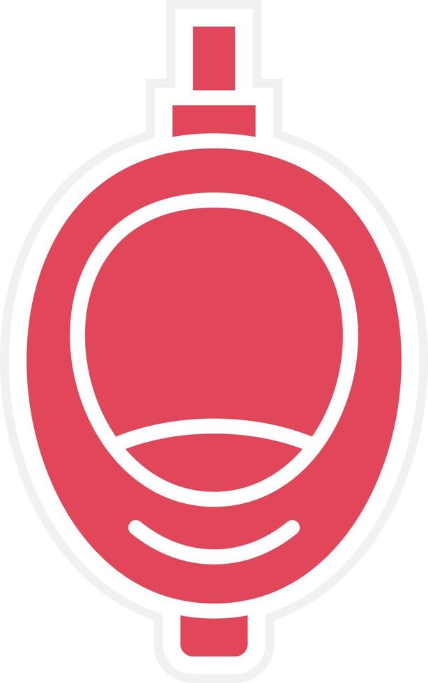 Urinal Toilet Icon Style vector