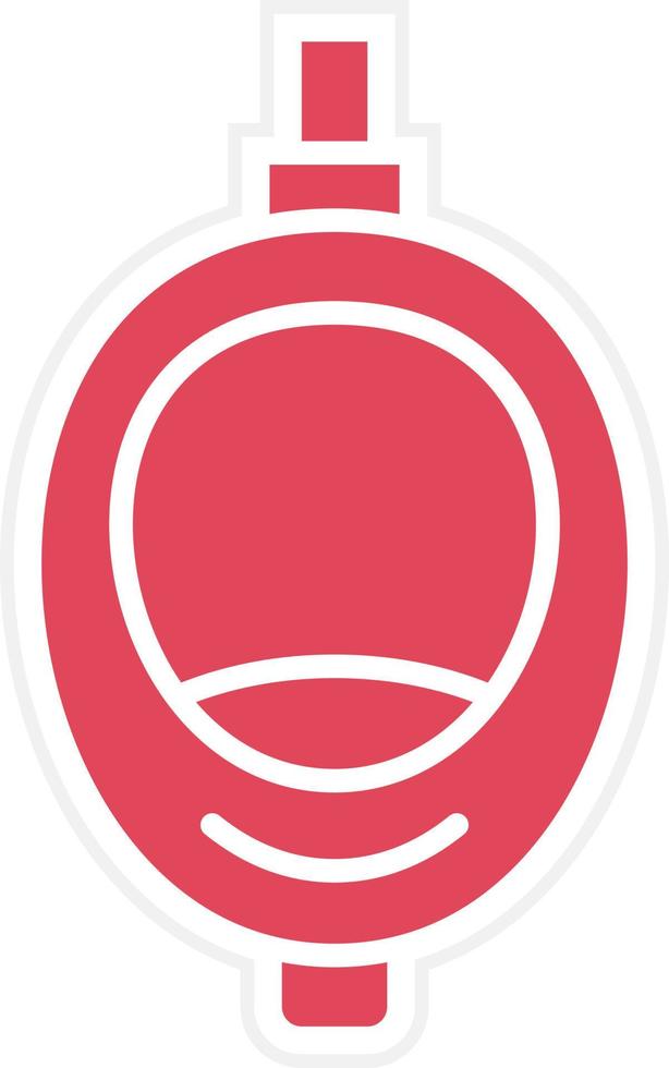 Urinal Toilet Icon Style vector