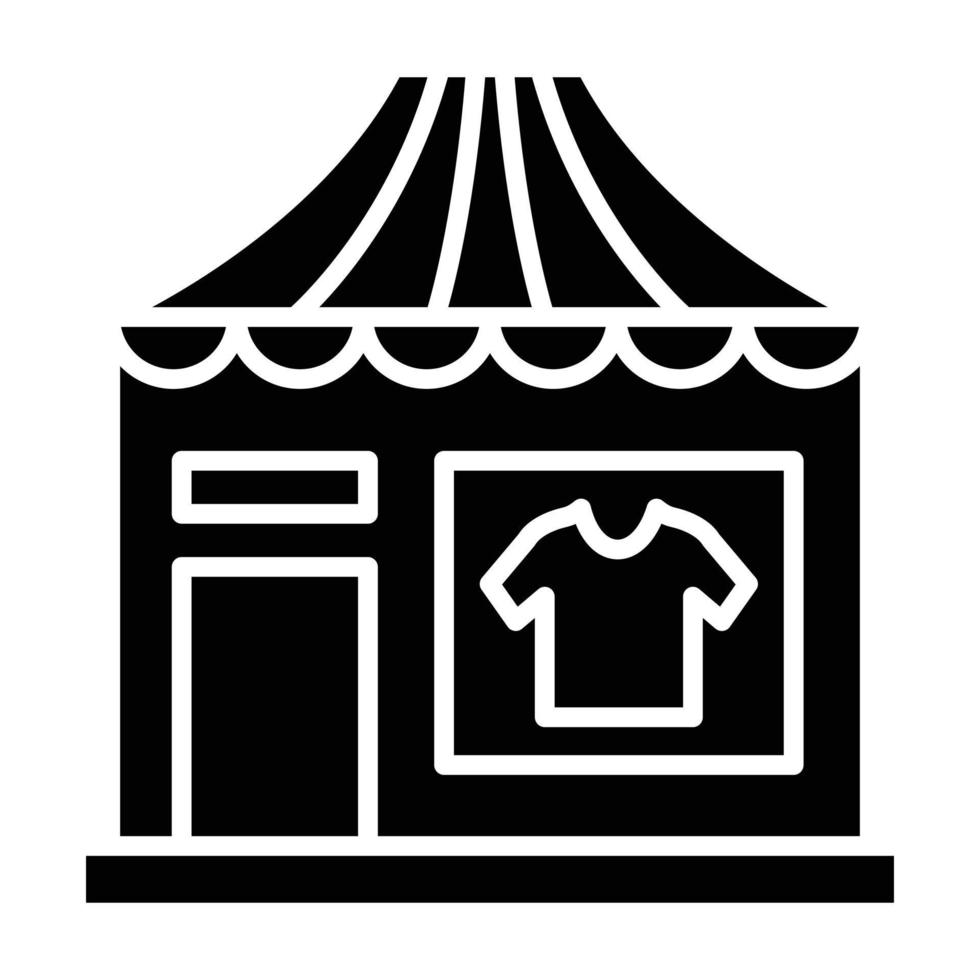 Clothing Store Icon Style vector