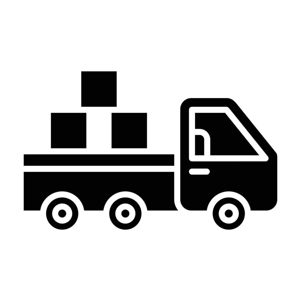 Pickup Truck Icon Style vector