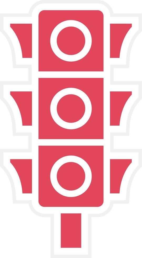 Traffic Lights Icon Style vector
