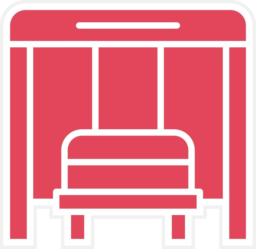 Bus Stop Icon Style vector