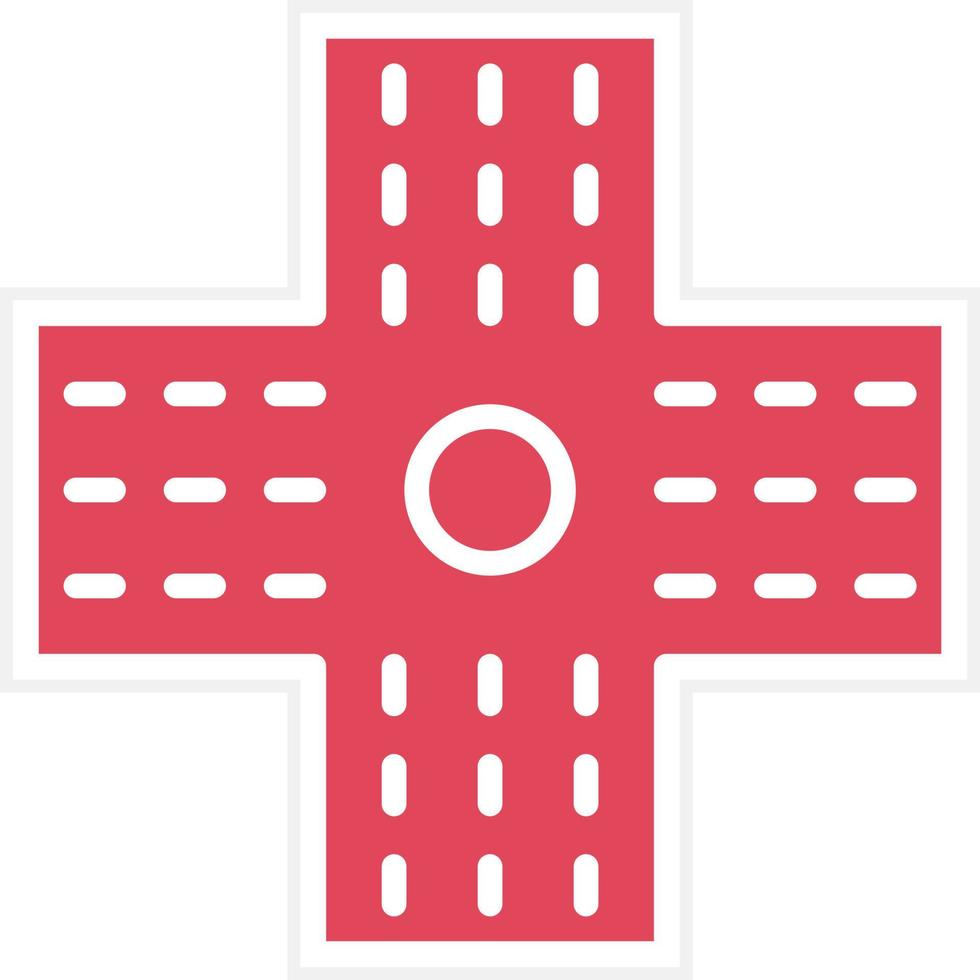 Crossroad Icon Style vector