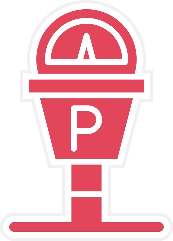 Parking Meter Icon Style vector