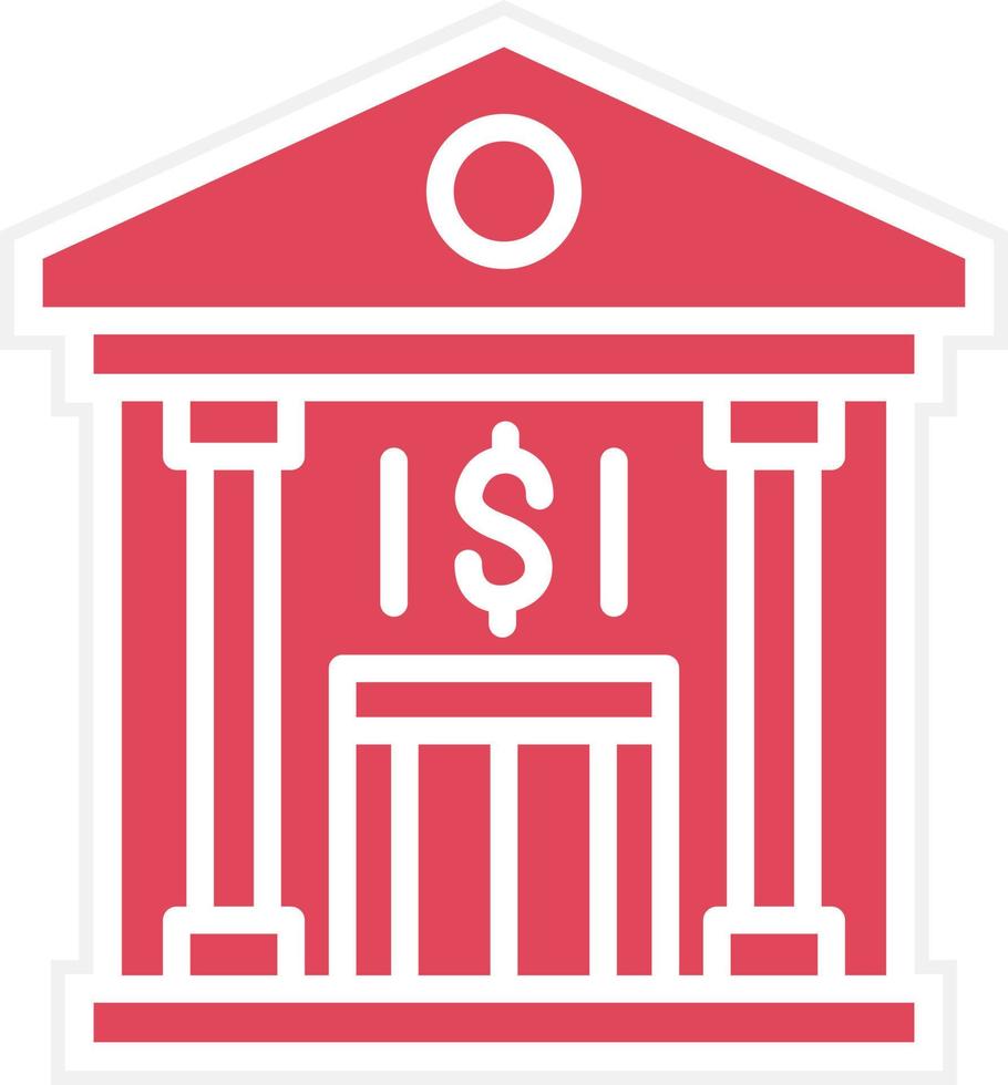 Bank Icon Style vector
