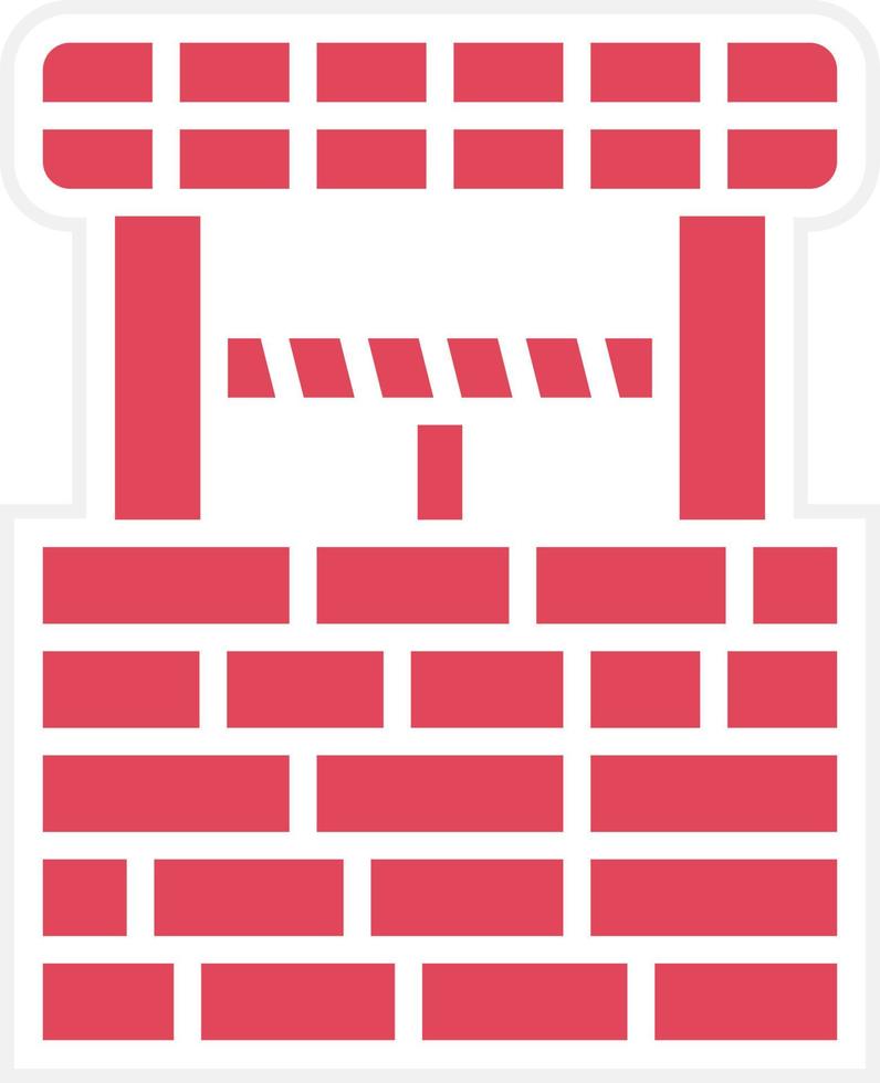 Water Well Icon Style vector