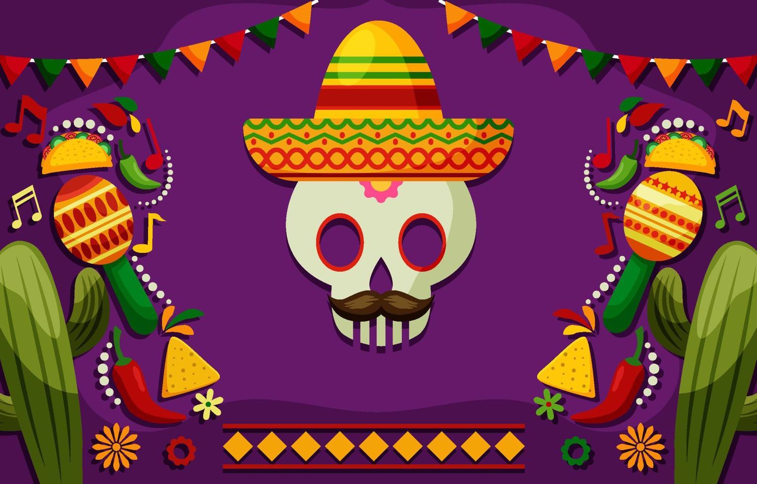 fondo del festival cinco de mayo vector