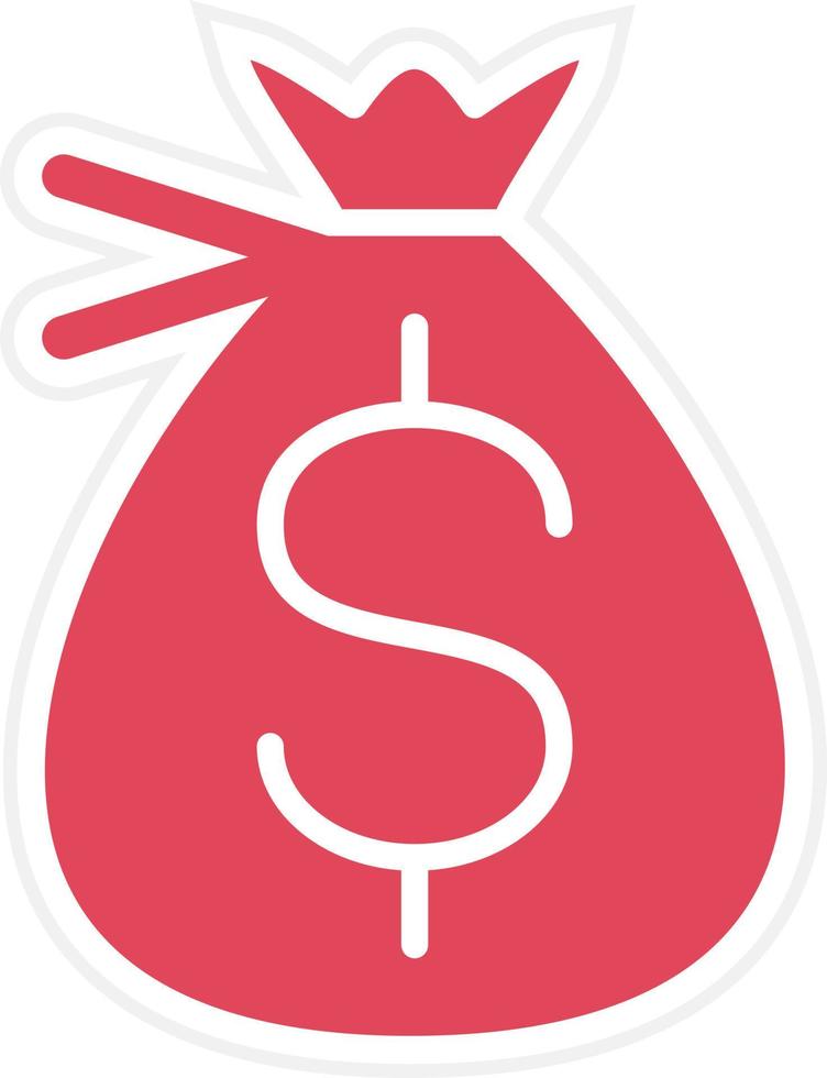 Money Bag Icon Style vector