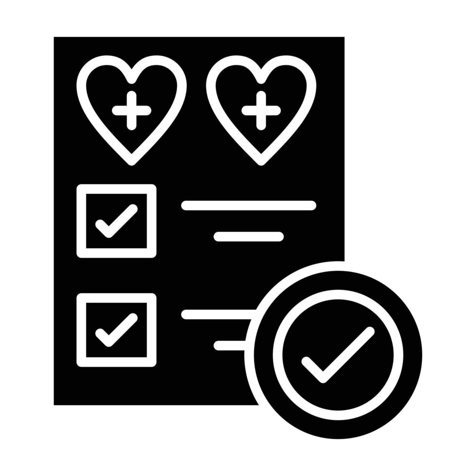 estilo de icono de control de salud vector