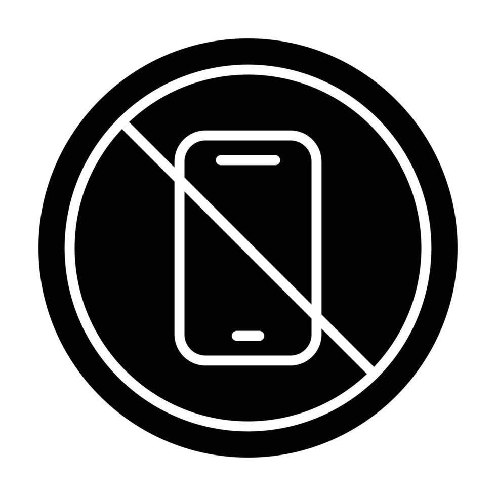 No Phone Icon Style vector