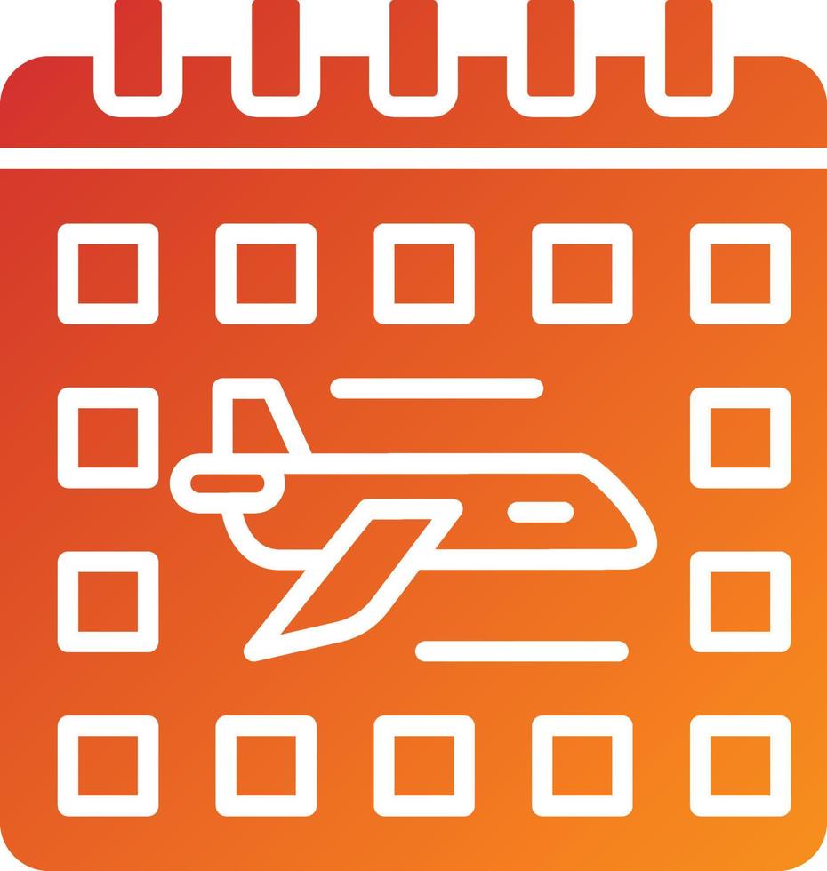 Flight Schedule Icon Style vector