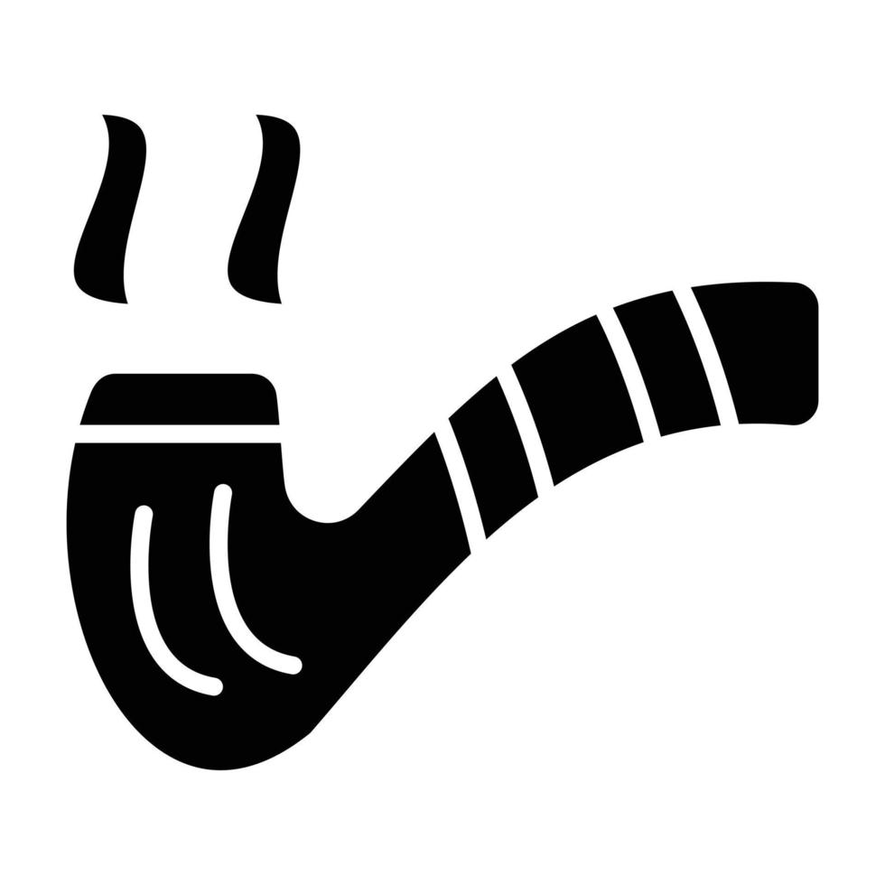 Smoking Pipe Icon Style vector