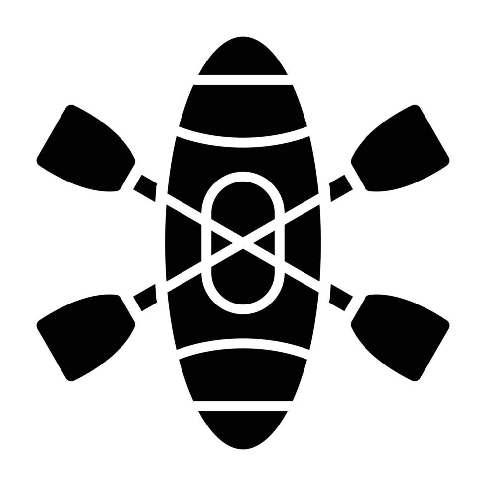 Kayak Icon Style vector