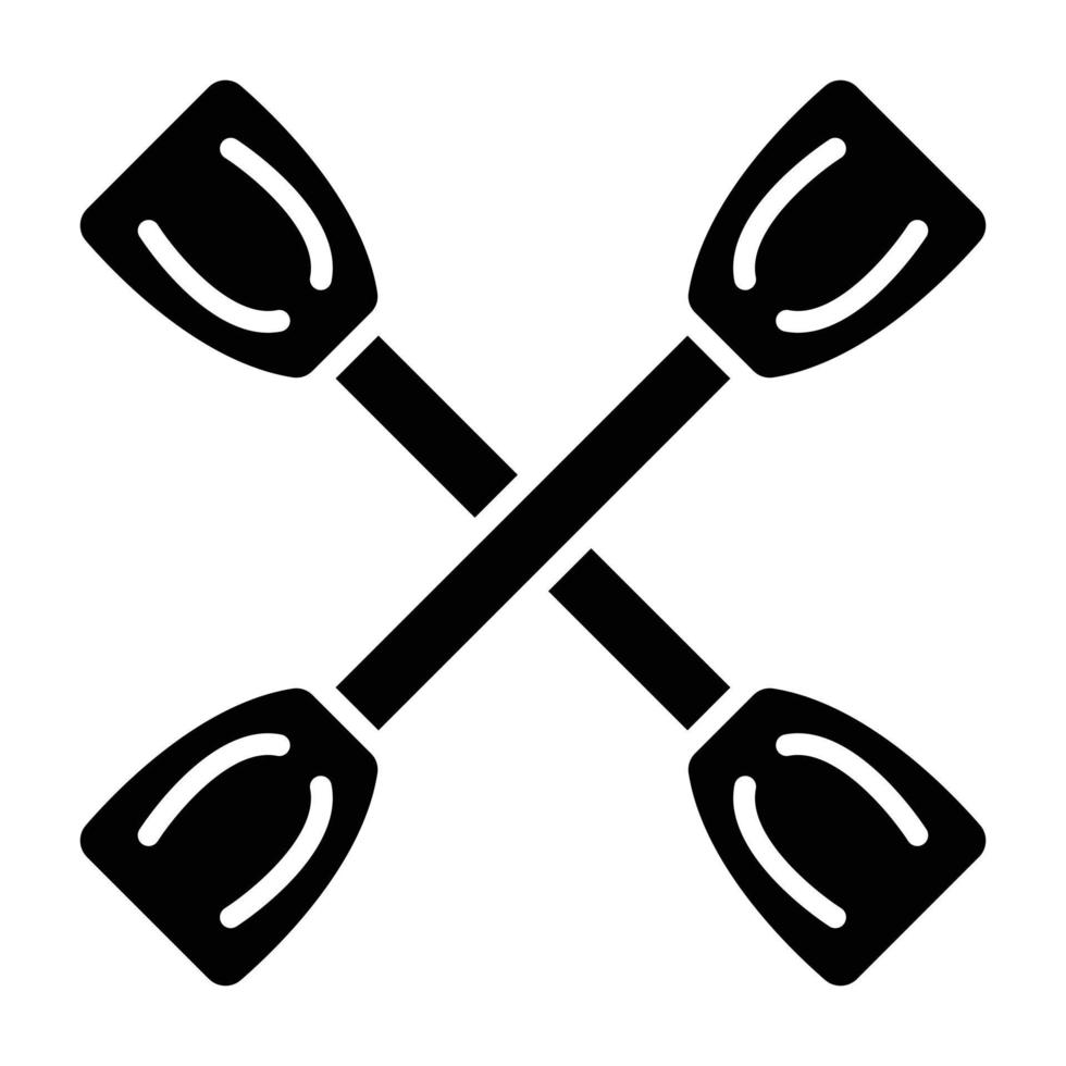 Paddles Icon Style vector