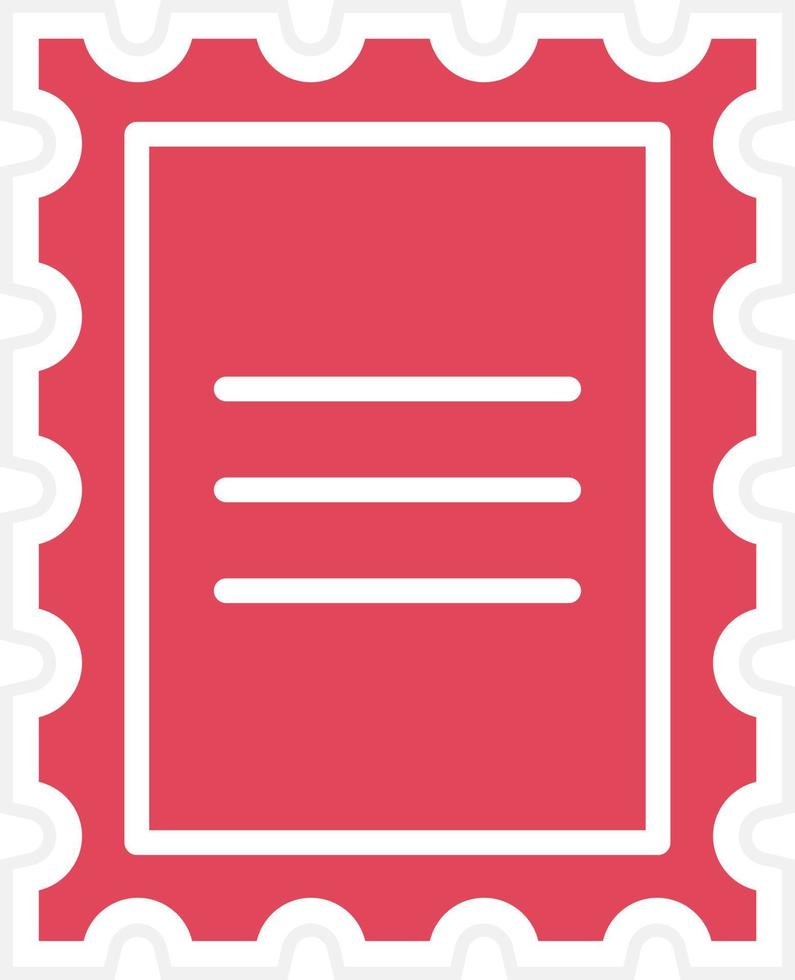 Post Stamp Icon Style vector