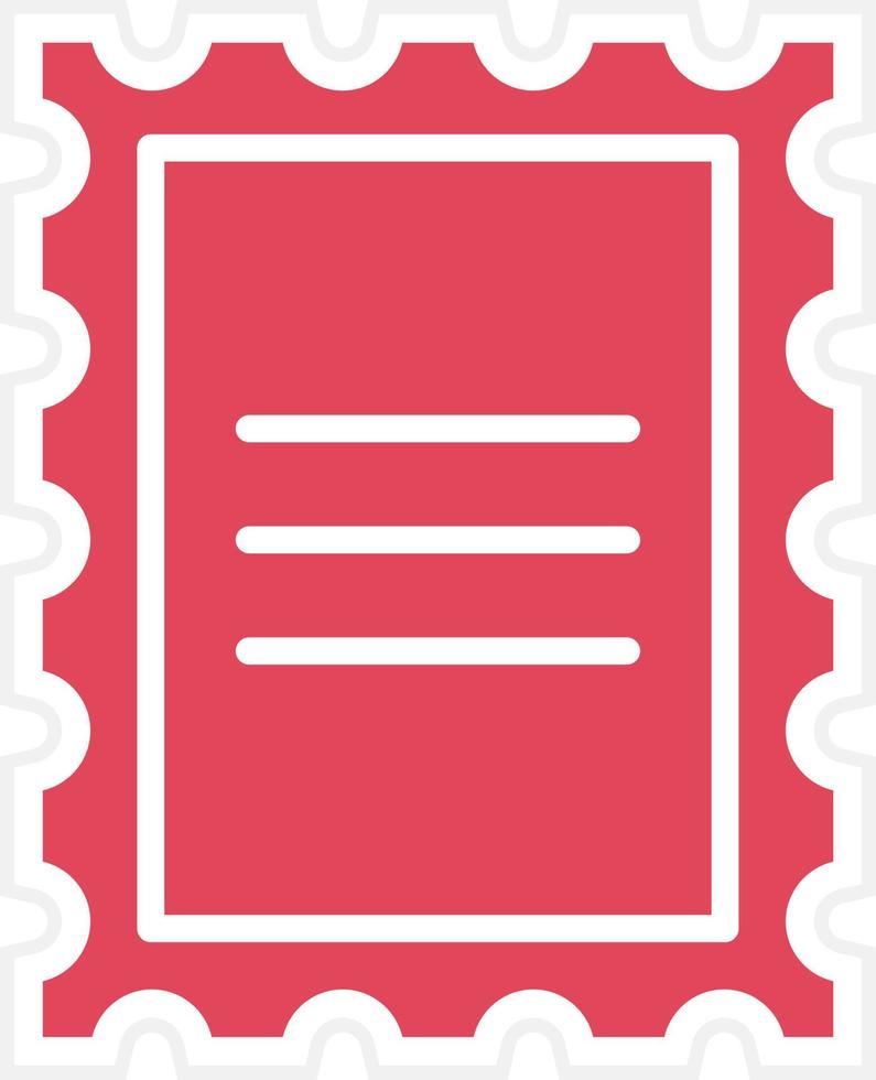 Post Stamp Icon Style vector