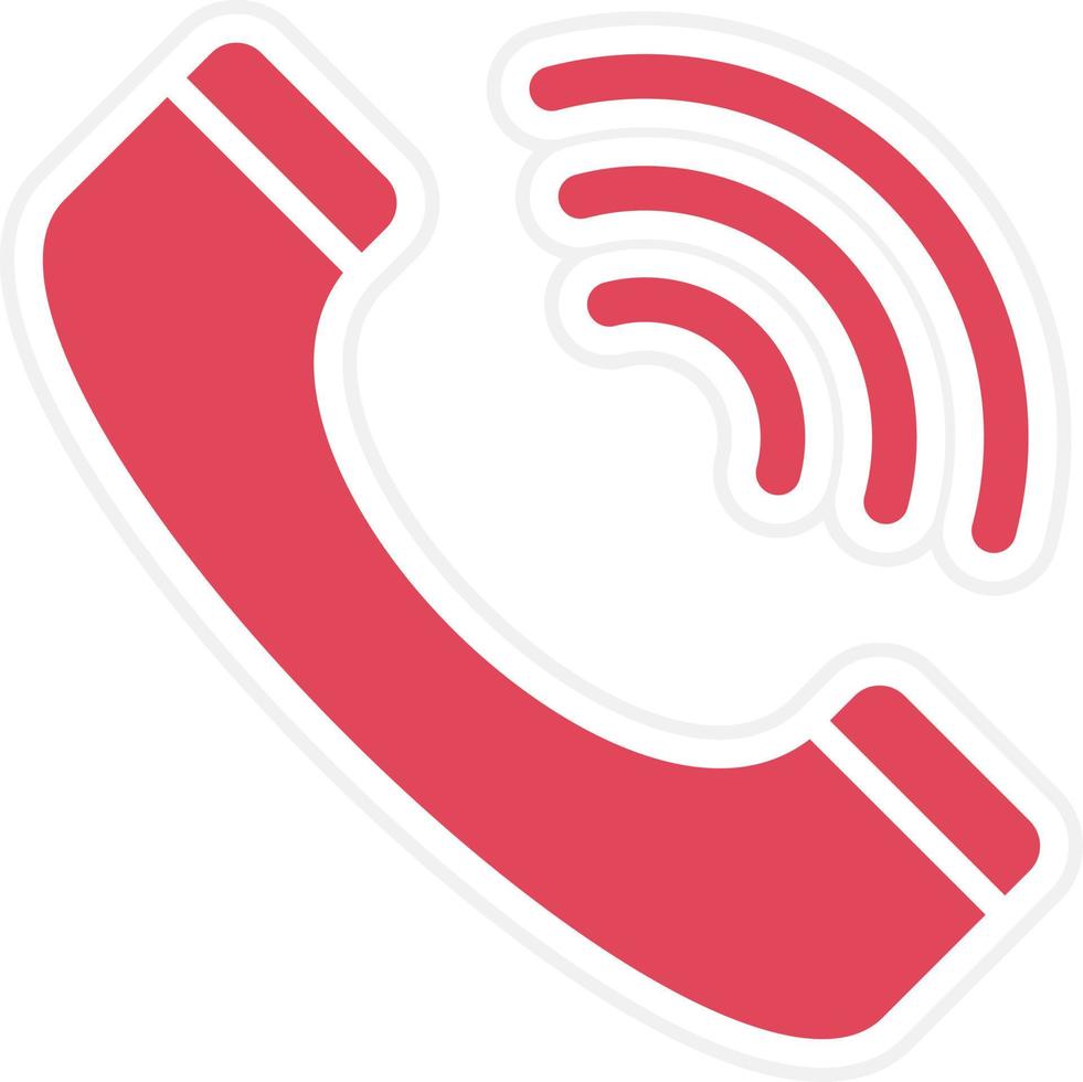 Phone Dial Icon Style vector
