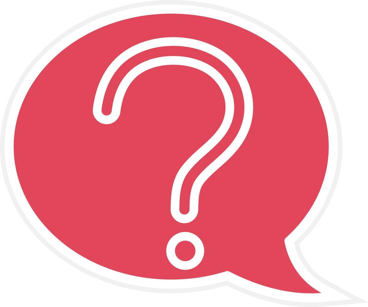 Question Icon Style vector