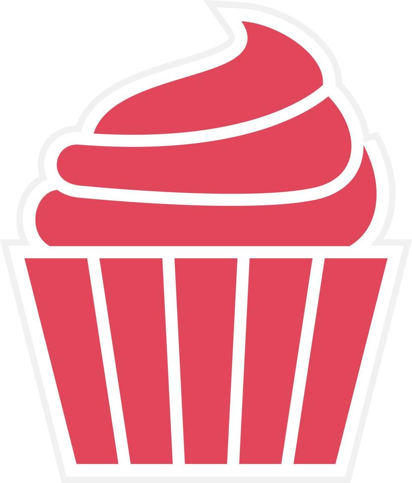 Wedding Cupcake Icon Style vector