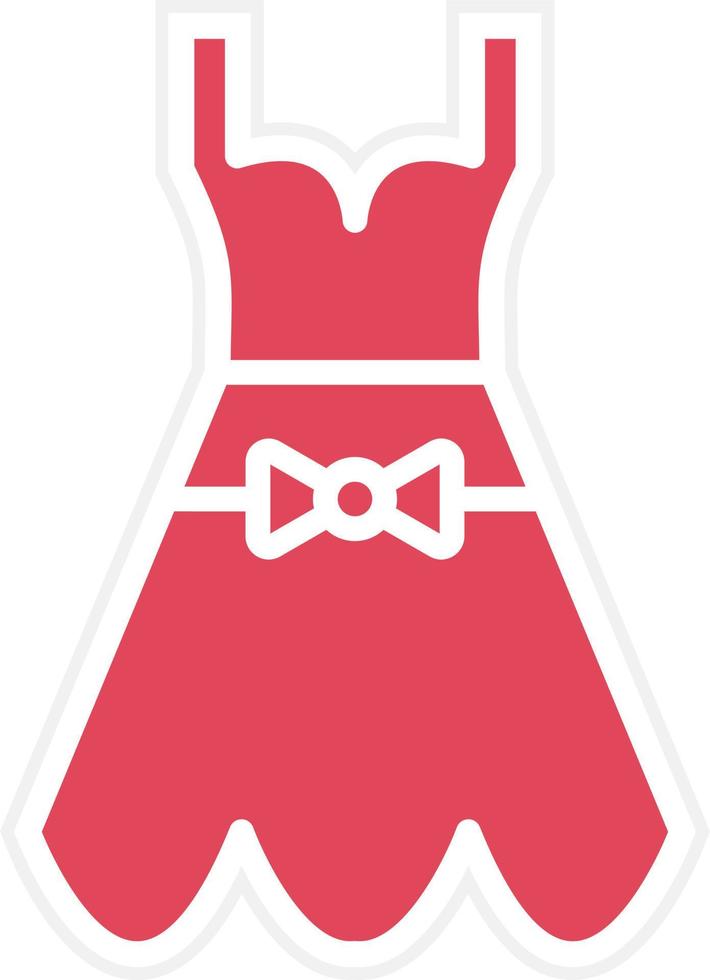 Wedding Female Dress Icon Style vector