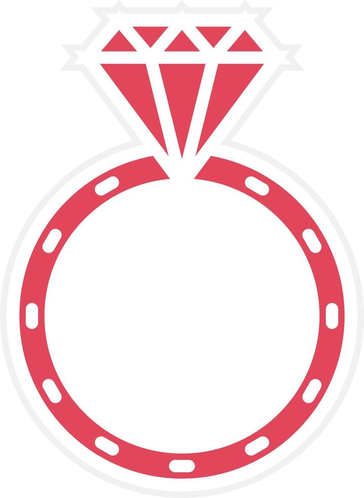 Wedding Ring Icon Style vector