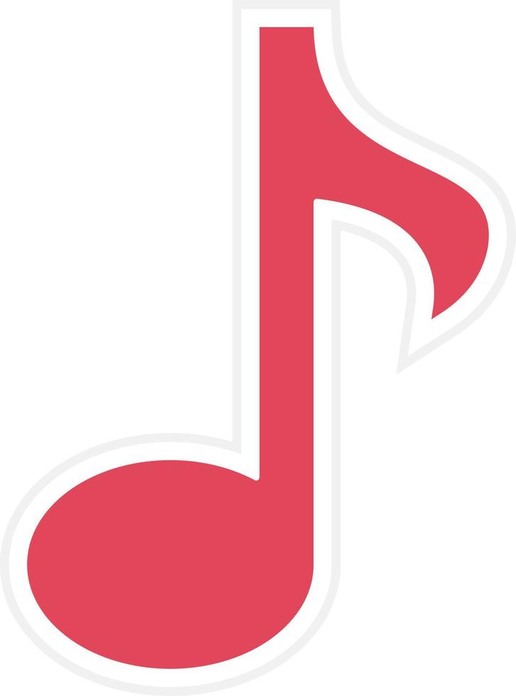 Musical Note Icon Style vector