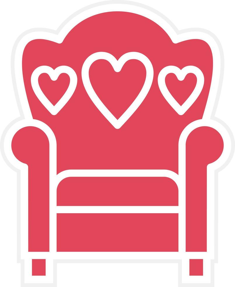 Wedding Chair Icon Style vector