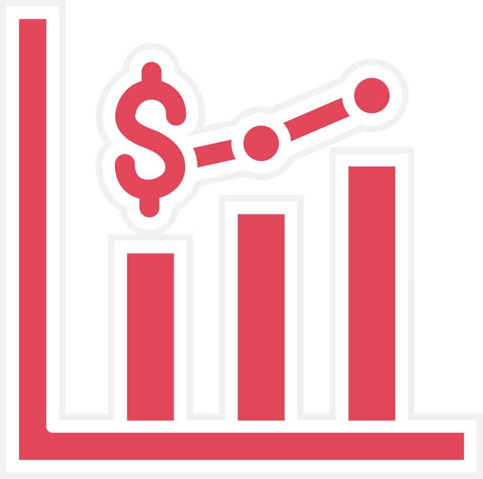 Bar Graph Icon Style vector