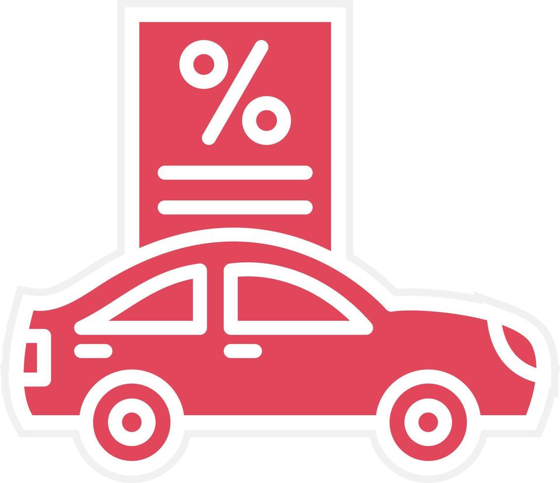 Car Loan Icon Style vector