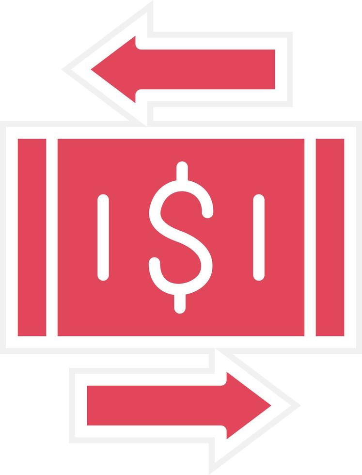 Money Transfer Icon Style vector
