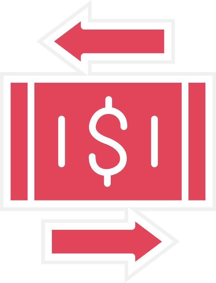 Money Transfer Icon Style vector