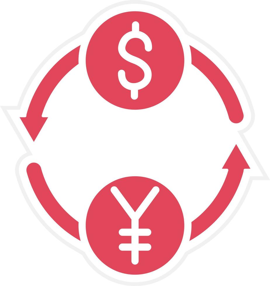 Exchange Rate Icon Style vector
