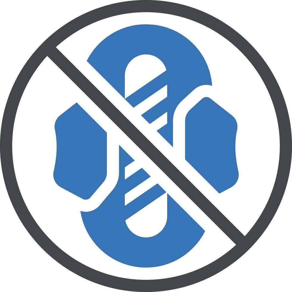 not allowed vector illustration on a background.Premium quality symbols. vector icons for concept and graphic design.