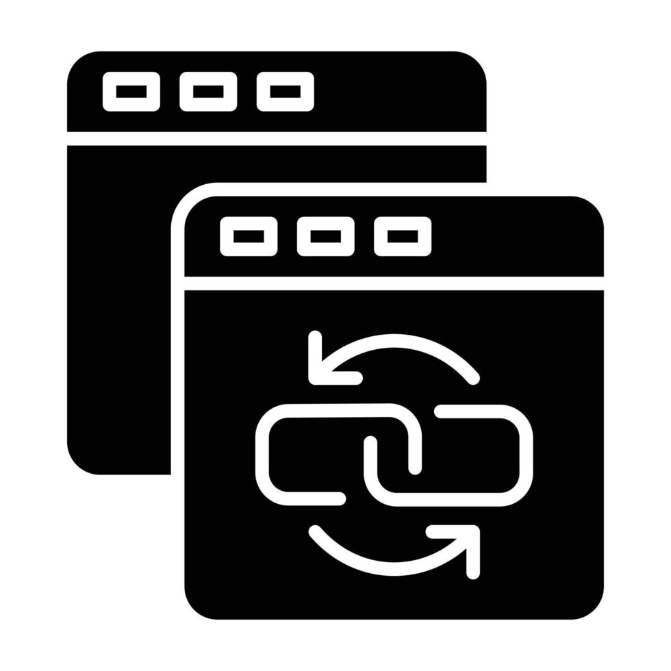 Backlink Icon Style vector