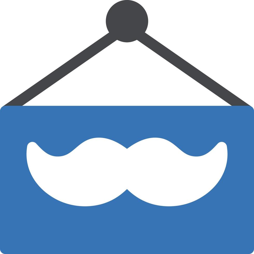 mustache board vector illustration on a background.Premium quality symbols. vector icons for concept and graphic design.