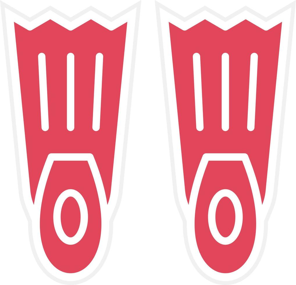 Flippers Icon Style vector