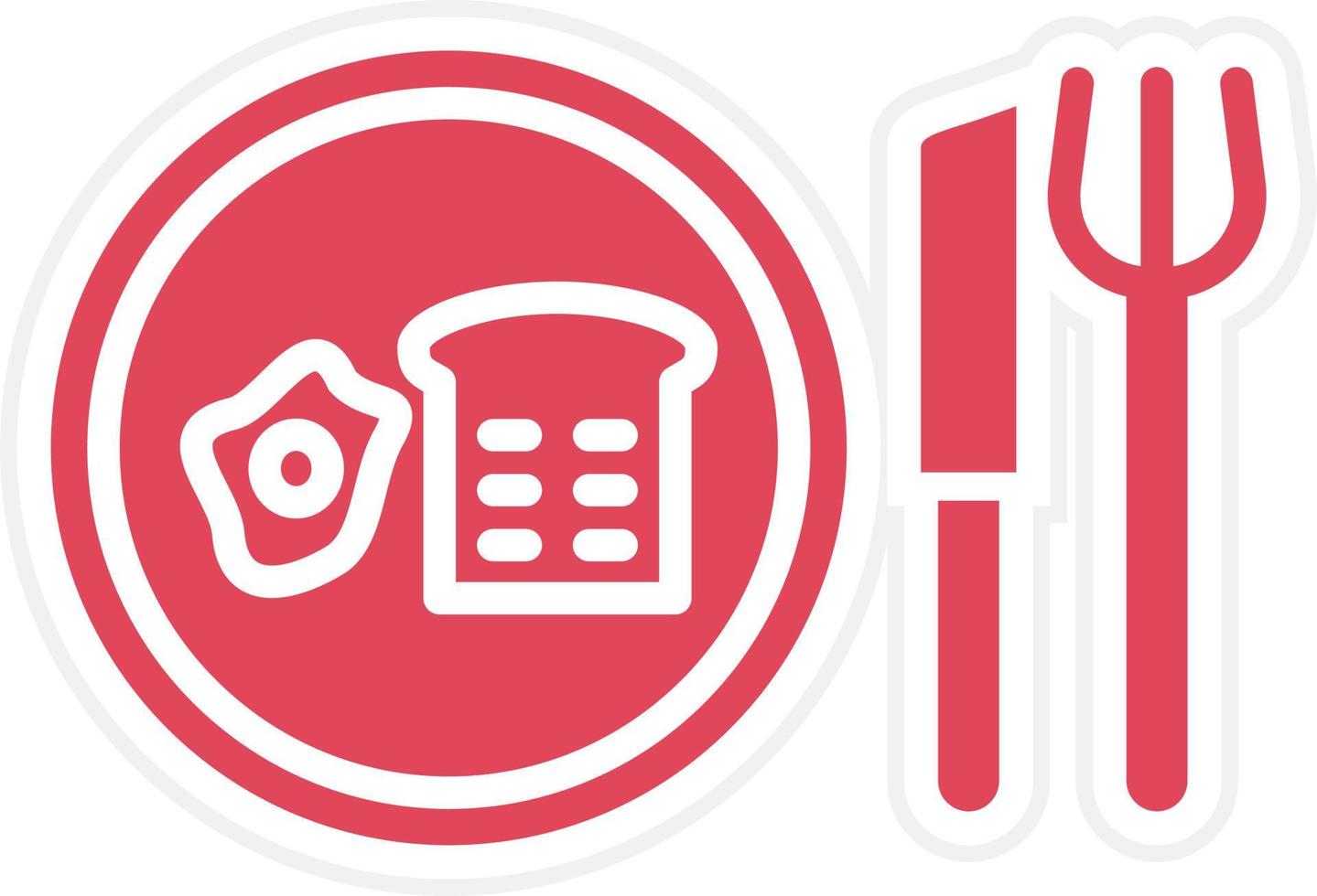 Break Fast Icon Style vector