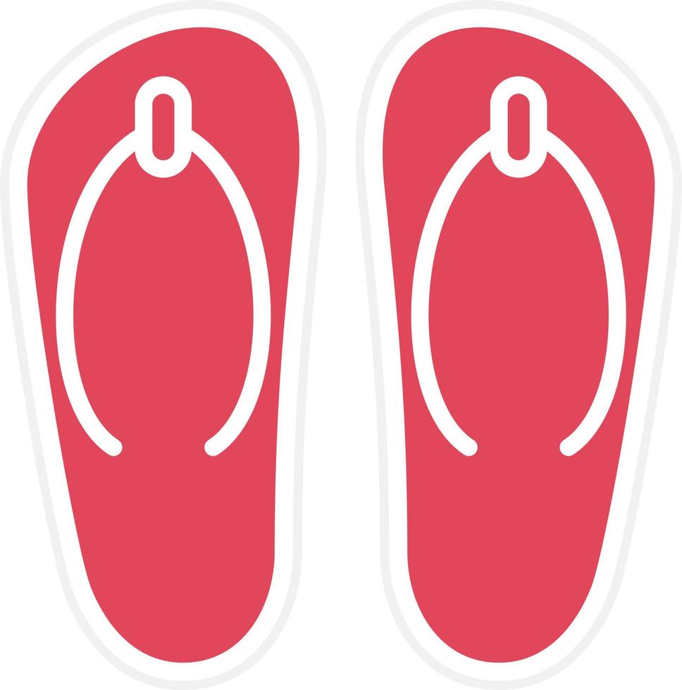 Slippers Icon Style vector