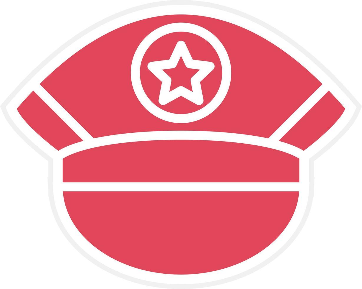 Police Cap Icon Style vector
