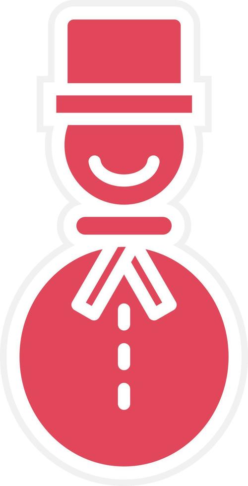 Snowman Icon Style vector