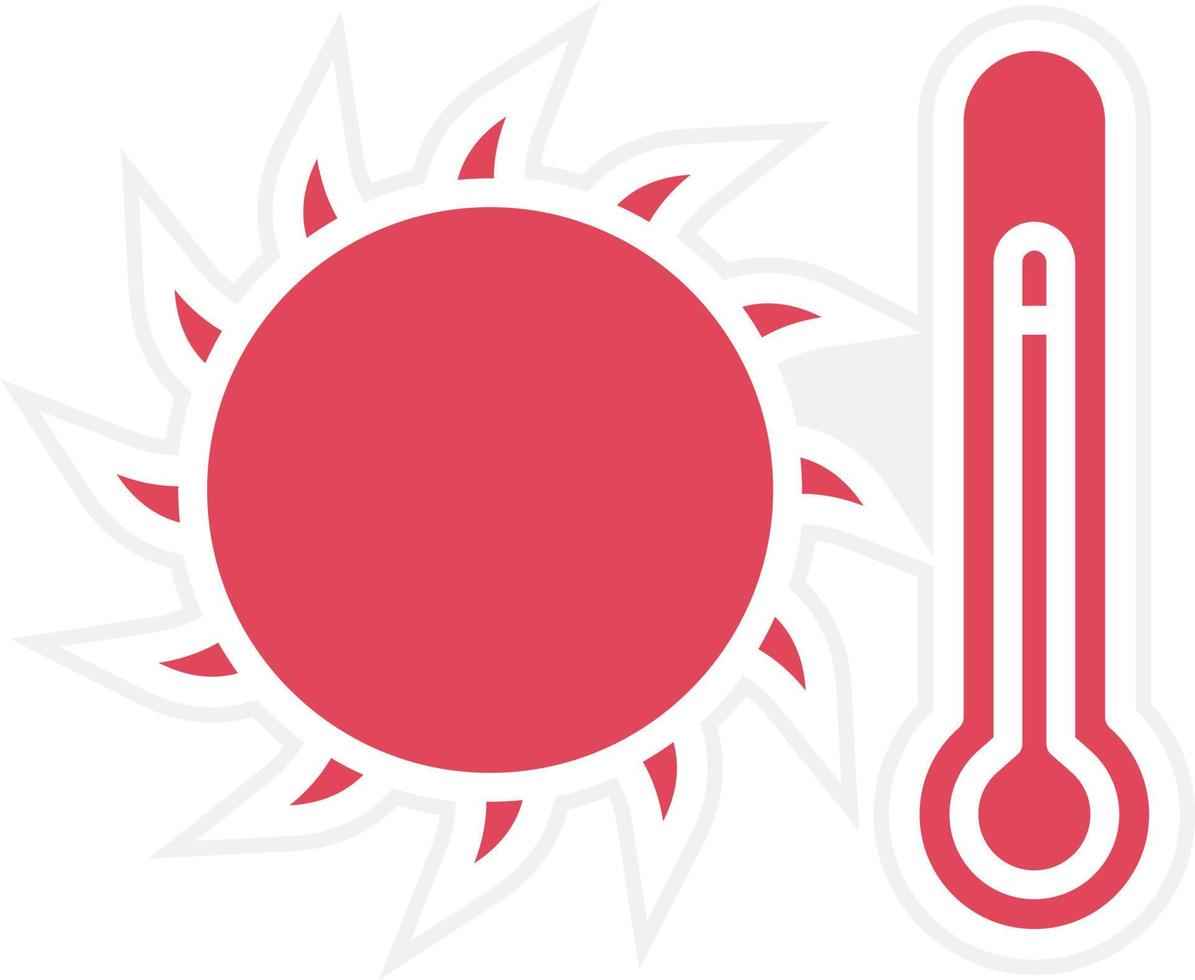 estilo de icono caliente vector