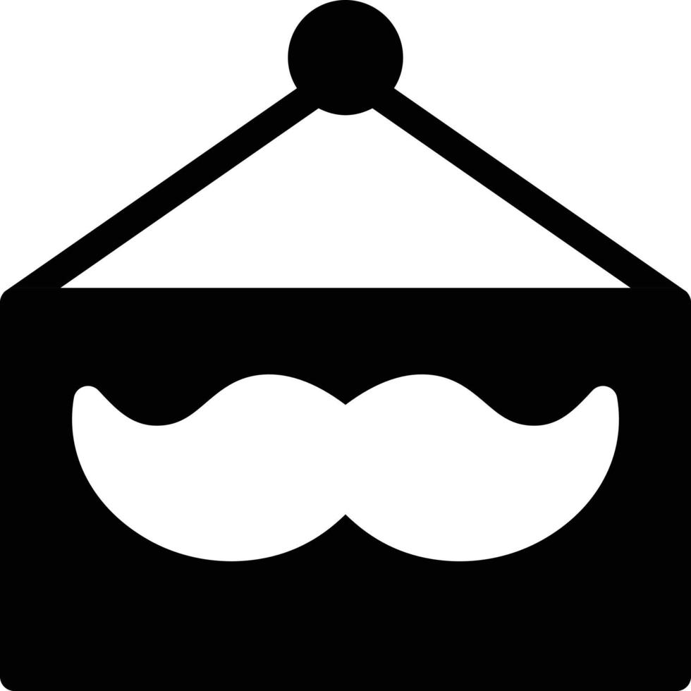 mustache board vector illustration on a background.Premium quality symbols. vector icons for concept and graphic design.