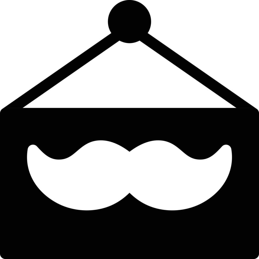 ilustración de vector de tablero de bigote en un fondo. símbolos de calidad premium. iconos vectoriales para concepto y diseño gráfico.