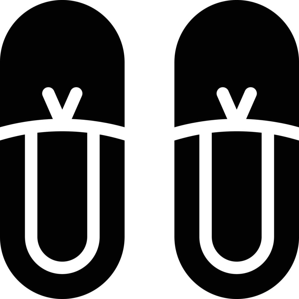 ilustración de vector de zapatilla en un fondo. símbolos de calidad premium. iconos vectoriales para concepto y diseño gráfico.