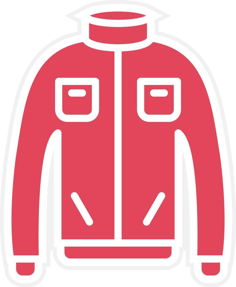 Winter Coat Icon Style vector