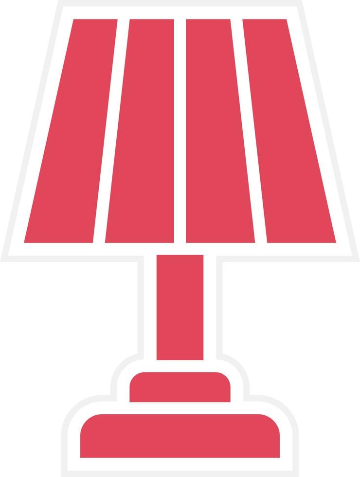Table Lamp Icon Style vector
