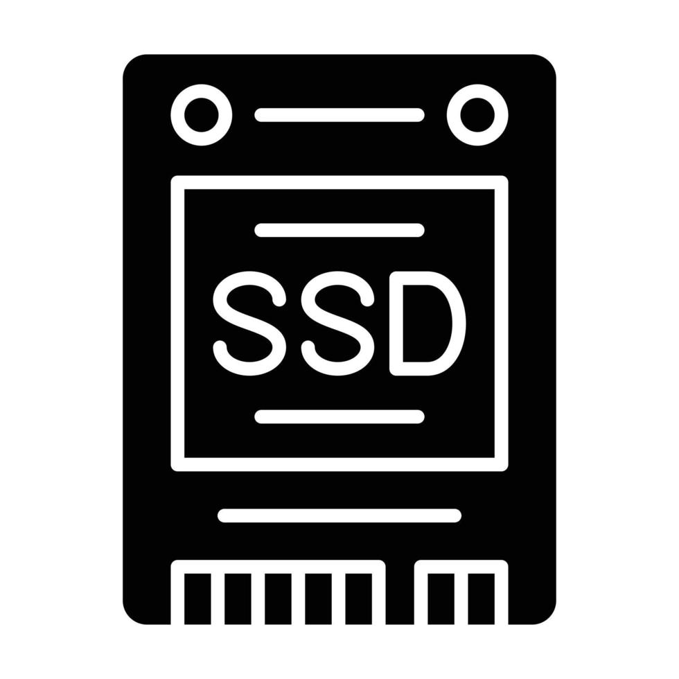 estilo de icono ssd vector